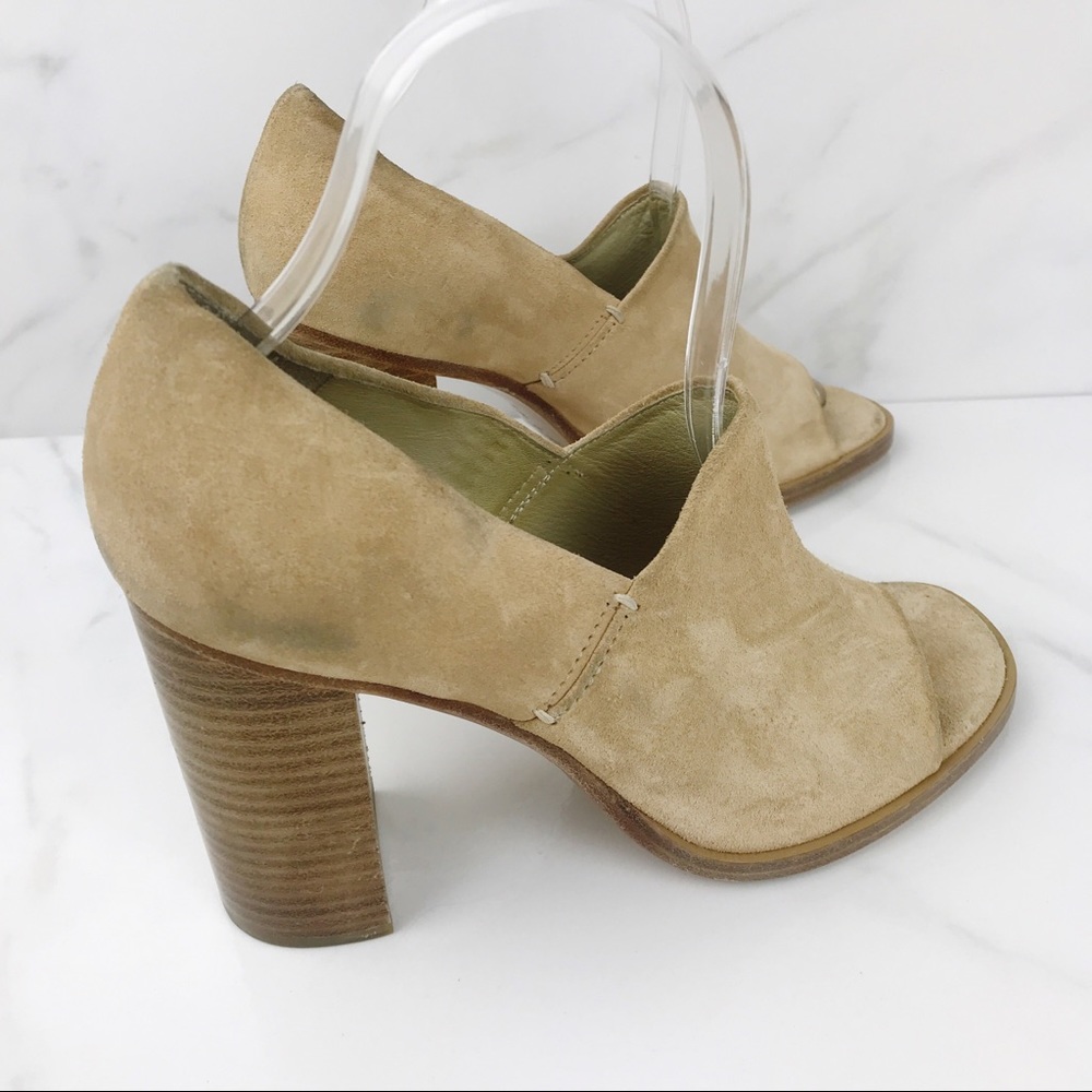 Rag & Bone Suede Stacked Block Heels Myra 37.5 - image 4